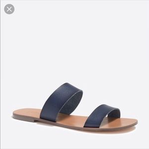 JCrew Factory Navy Boardwalk Sandals size 9